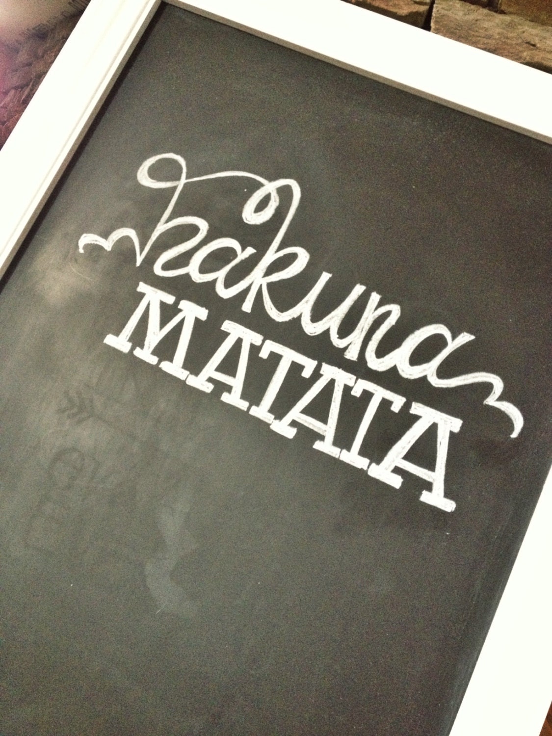 5x7 Digital File - Chalkboard Print - Hakuna Matata