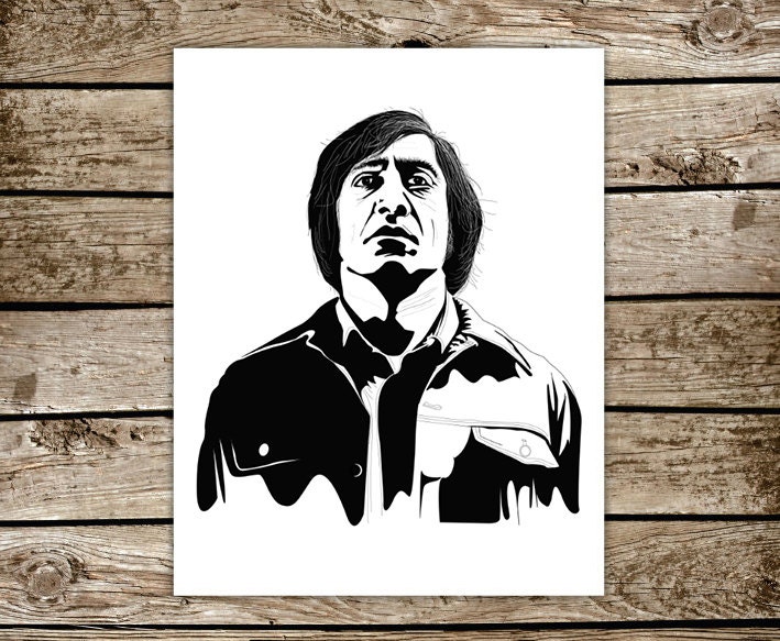 Sin City Style Anton Chigurh (Javier Bardem) No Country For Old Men Limited Edition Art Print