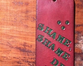 shame shame dr.dog handmade leather key chain