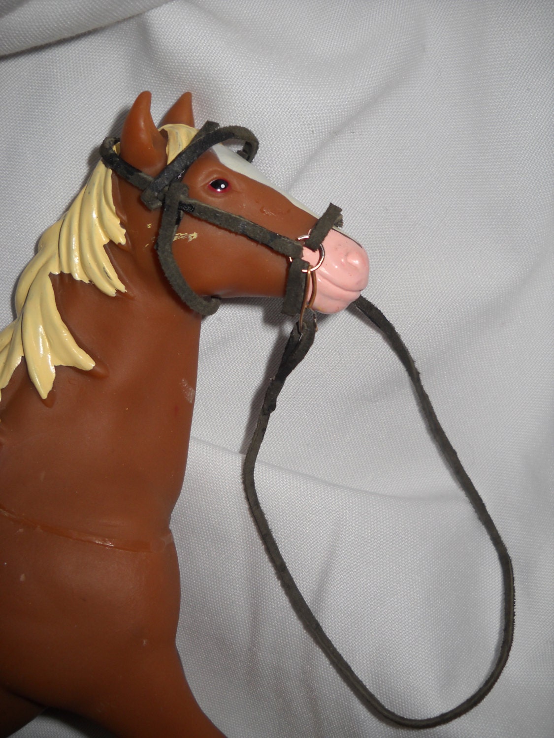 Handmade Suede Cord Model Horse Bridle and Reins