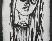 pissed floating female head