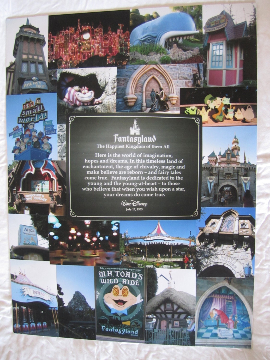 Disneyland Photo Collage: Fantasyland