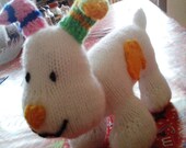 The Snowman and Snow Dog Inspired Knitting Pattern Knit a Cute White Soft Toy - PDF delivery