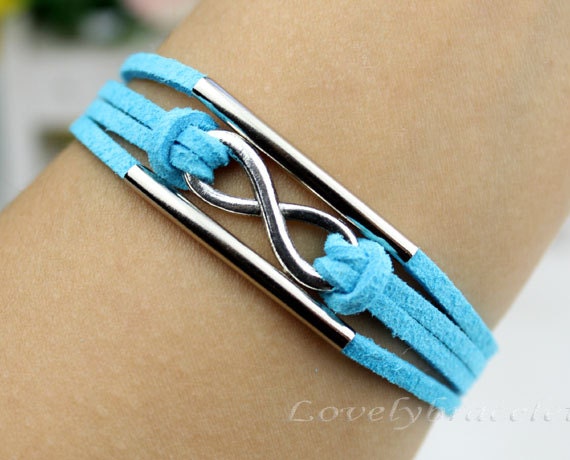 Infinity bracelets, bracelet, blue goose down line unique gifts for friends