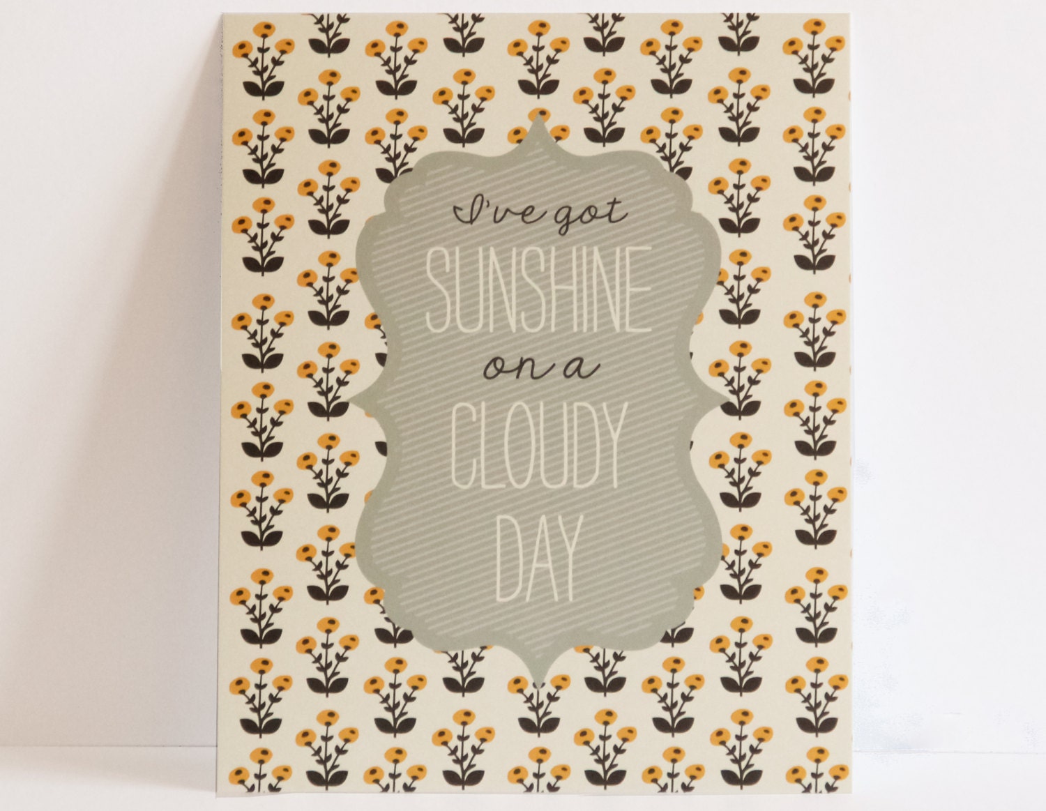 Baby Nusery Decor Art Print Sunshine, Girl Nursery Decor Art Print 8x10