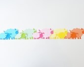30 Sheep - Sheep party Birthday Stationary Invitations Cupcake toppers Crafts Scrap booking Die cuts School supplies Party Decorations