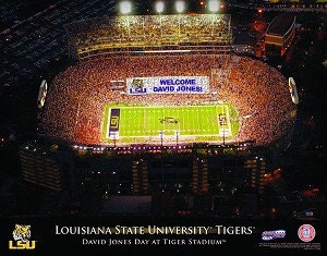 Personalized LSU Tigers Framed Print - Tiger Stadium - NCAACS
