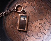 tree sunset necklace photo jewelry pendant for her wearable art