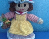 Laura the Knitted Flower Girl