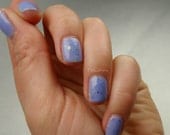 Blue Marshmallow Color Changing Nail Polish - Handmade Glitter Nail Polish / Lacquer