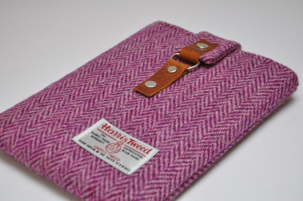 iPad mini case / Kindle Fire HD / Samsung Galaxy Tab / Nexus 7 case - in Harris Tweed wool fabric