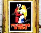 The Long Hair of Death POSTER 14 x 18 large HORROR Movie skeleton print