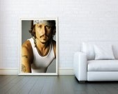 Johnny Depp, Digital Illustration Giclee Art Print Mixed Media, Prints & Posters, Wall Art Print, Poster 16x23 Inch