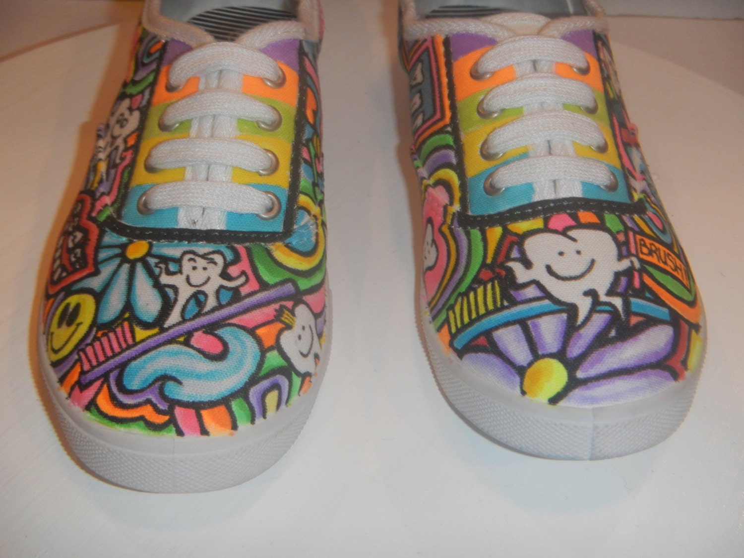 Dentist Handcrafted Doodle Graffiti Sneakers Shoes