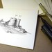 Custom Graphite Landscape Drawing / 4B Graphite