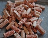 50 Pieces Wood Bead, Vintage Wood Jewelry Connector