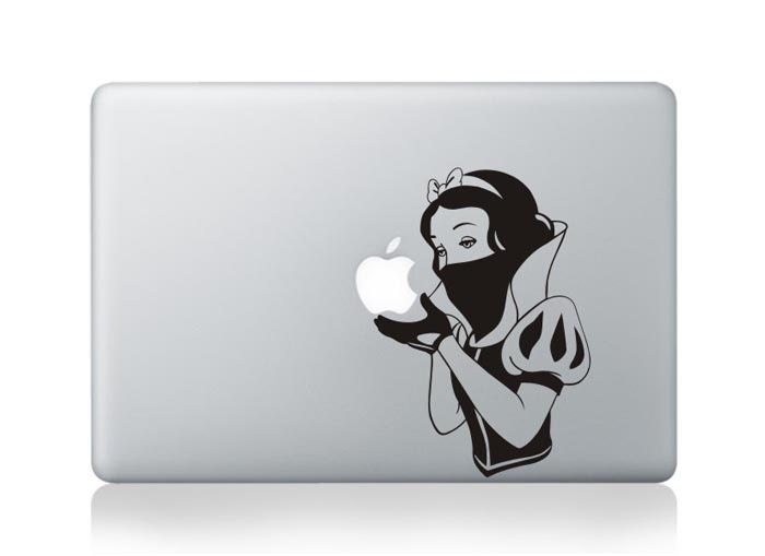 Snow White  -- Mac Decal Mac Sticker Macbook Decals Macbook Stickers  Vinyl Decal for Apple Laptop Macbook Pro / Macbook Air / iPad