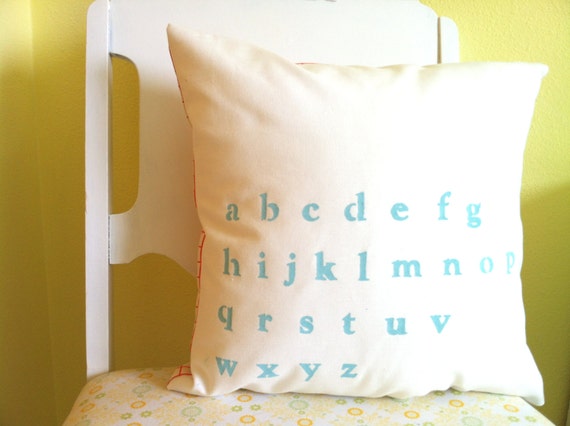 abc nursery pillow