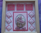Commemorative birth of your baby frame