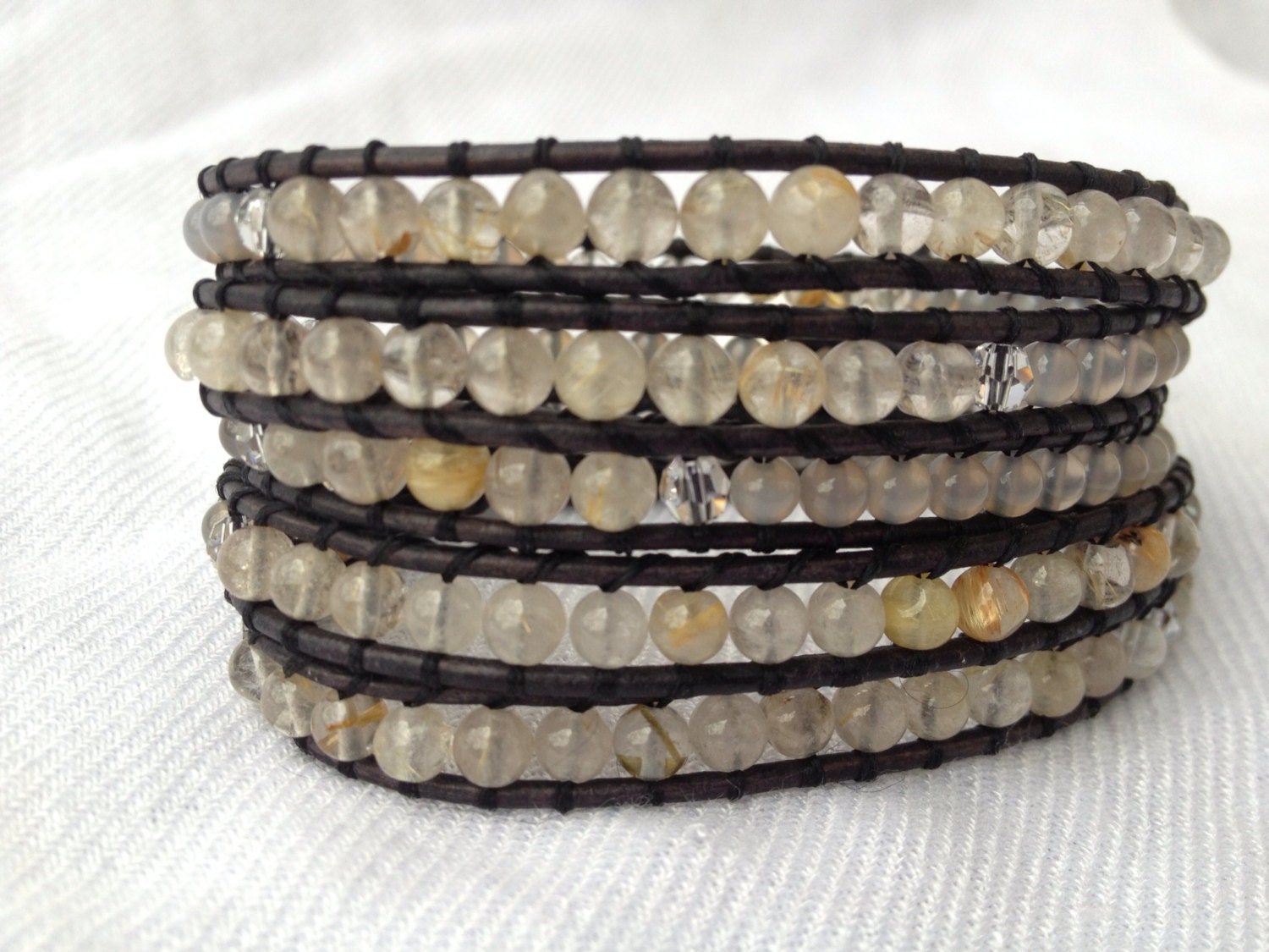 Semi-Precious Stone Wrap Bracelet