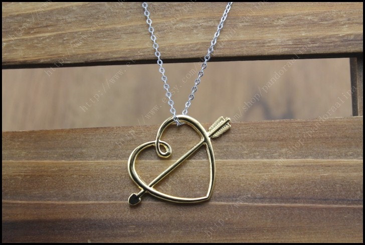 Hermione golden necklace Harry Potter friend  Ron love  steampunk jewelry vintage style gift idea