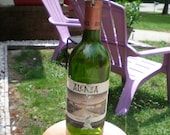 Wine Bottle Bird Feeder