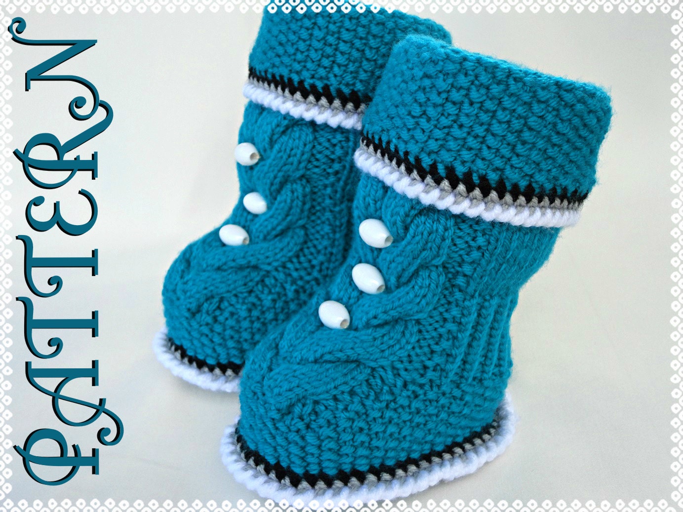 P A T T E R N Baby Booties Baby Shoes Pattern Knitted Baby Booties Knitting Pattern Baby Booty Baby Uggs Patterns Baby Boots ( PDF file )