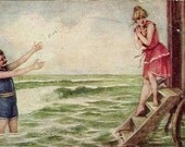 1910 Bathing Machine 5 x 7 Photo Reproduction of Vintage Art - ABitOfFun