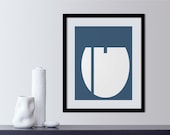 U Abstract Letter Art Print - 8x10, letter, font, nursery art, typography, modern art, home decor, initials, monogram, wedding gift