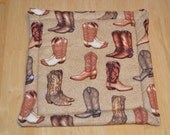 Cowboy Boots Potholder/Hot Pad (Two Per Order)