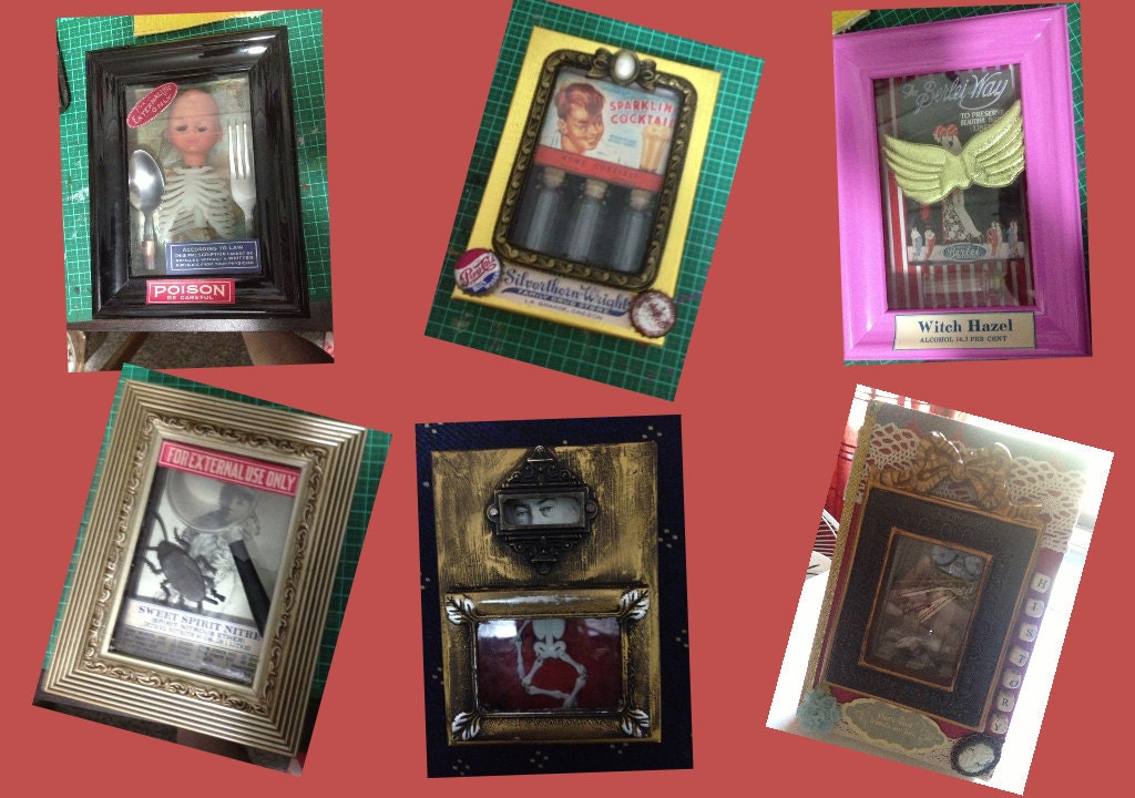 Handmade Mixed Media Shadow Boxes (one of a Kind)