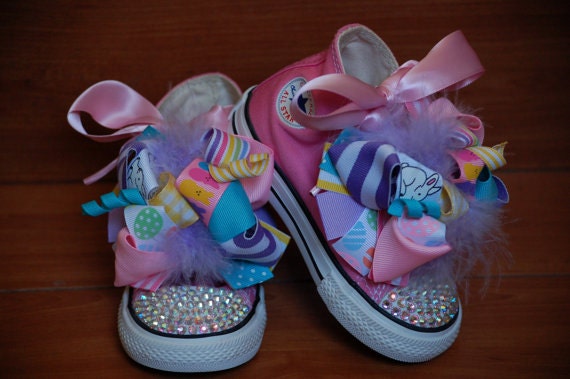 Customized Bling Princess Converse Shoes