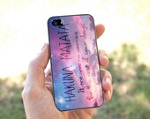 hakuna matata in galaxy quote - for iPhone 4 case iphone 4S case iPhone 5 Case iphone 4/4s/5 Case Hard plastic Cover