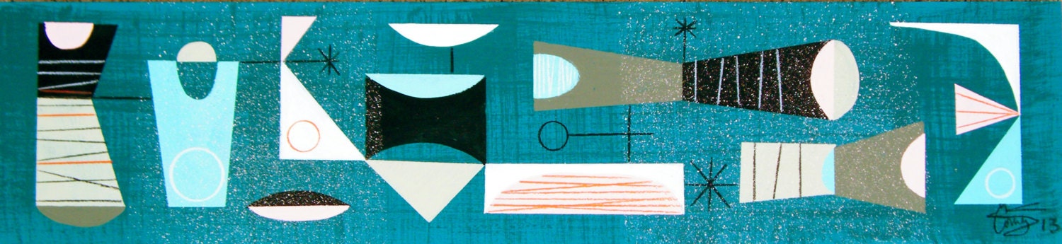 Mid Century Modern Abstract Painting 3