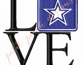 INSTANT DOWNLOAD -- Army Love Embroidery Design