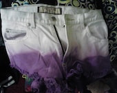 Purple Ombre High Wasted Hipster Shorts