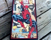 Spider Man Vintage Comic Book Collage Cigar Box