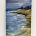 Coastline, Orig. Oil, Landscape painting, Winjimir, Ebsq, Fine Art, Home, Ocean, Seaside, Coastal, Beach