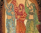 Sisterhood of the Silk Road Bellydance Goddess Art 11x14 Print