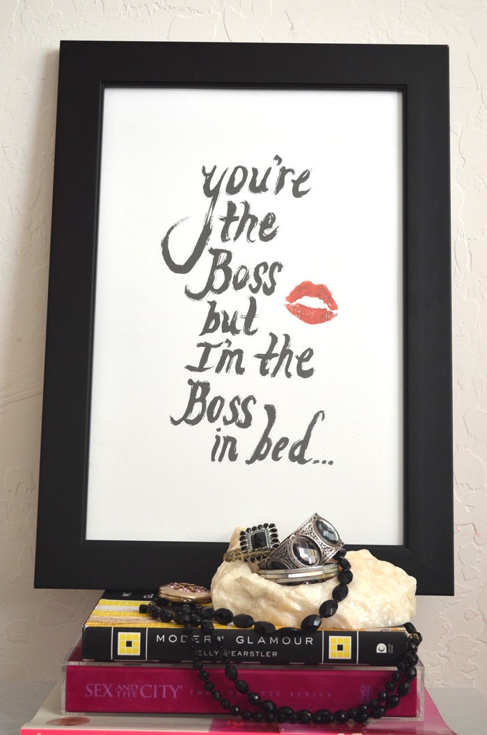 The Boss Art Poster 12x18