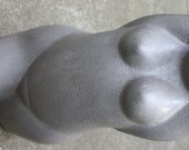 Retro Human Female Body Gray Nude Statue