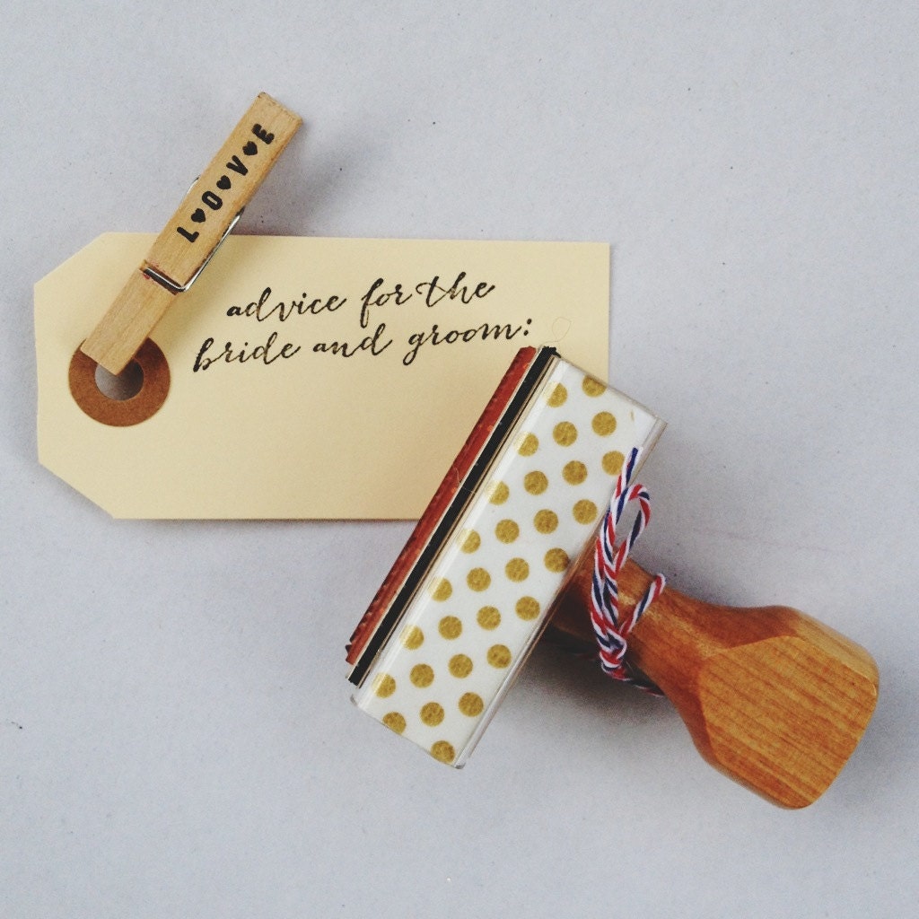 Advice for the Bride and Groom Stamp