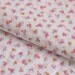 Summer Print / Vintage Floral Fabric Sheer Lightweight Cotton Blend/ Pink Orange Flowers by the Yard