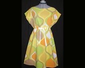 Cotton Sun Dress made from upcycled bed sheet "Penelope"