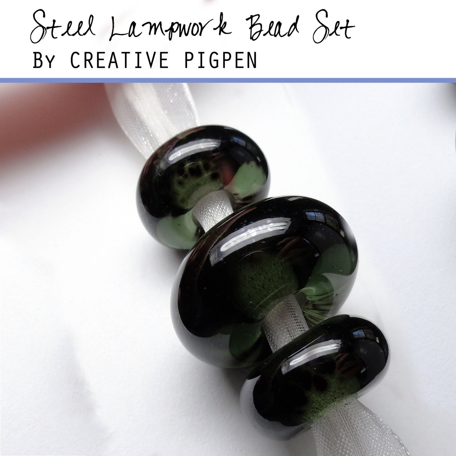 Lampwork Bead Set by Creative Pigpen