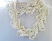 Ivory Heart Leaf Scarf