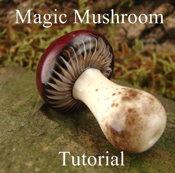 Magic Mushroom Lampwork Glass Bead Tutorial by Mary Lockwood  Instant Download