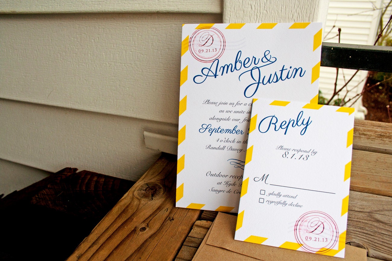 Courier Post Wedding Invitation   - Design Fee