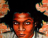 Print 8x10" - Jean Michel Basquiat - Portrait Abstract Art Artist Andy Warhol Pop 80s Madonna New York Grafitti Surreal Poetry Samo