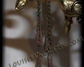 Delicate Art Deco Dangle Earrings by Louise Black
